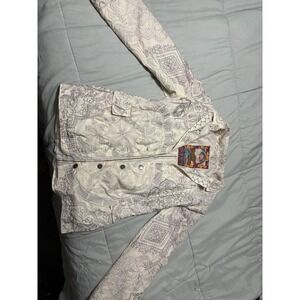 BIYA Johnny Was Two Ten Ten Five 2.10.10.5 Embroidered Paisley Jacket Women's L